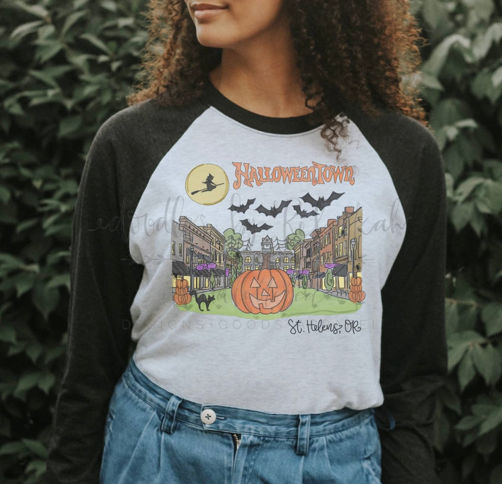 Halloweentown Black Sleeve T-Shirt