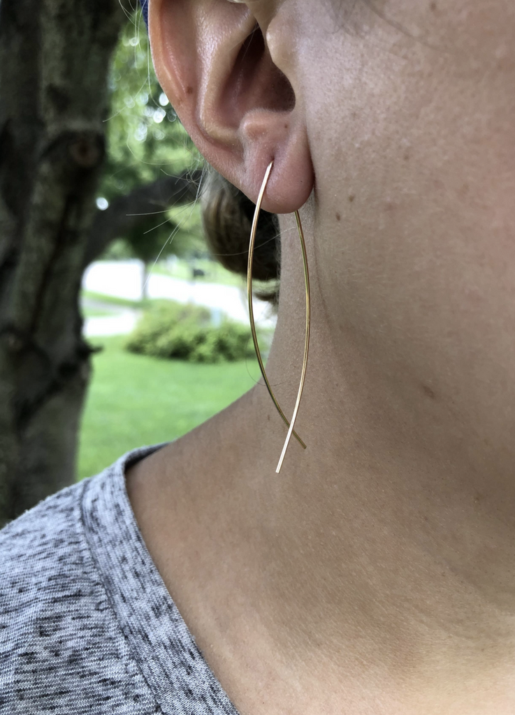 Brooke Wire Earrings - Gold