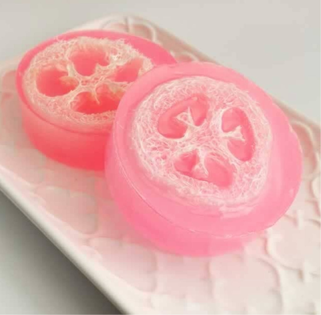 Pink Moscato Loofah Soap